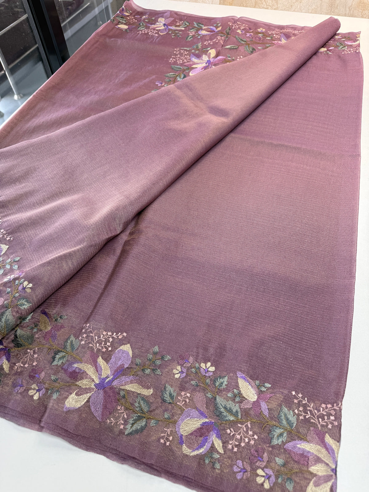 Crushed soft tissue Saree/ SR1397