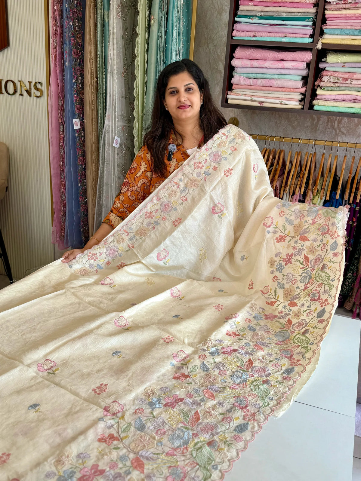 Pure Tussar Silk Saree/ CW796
