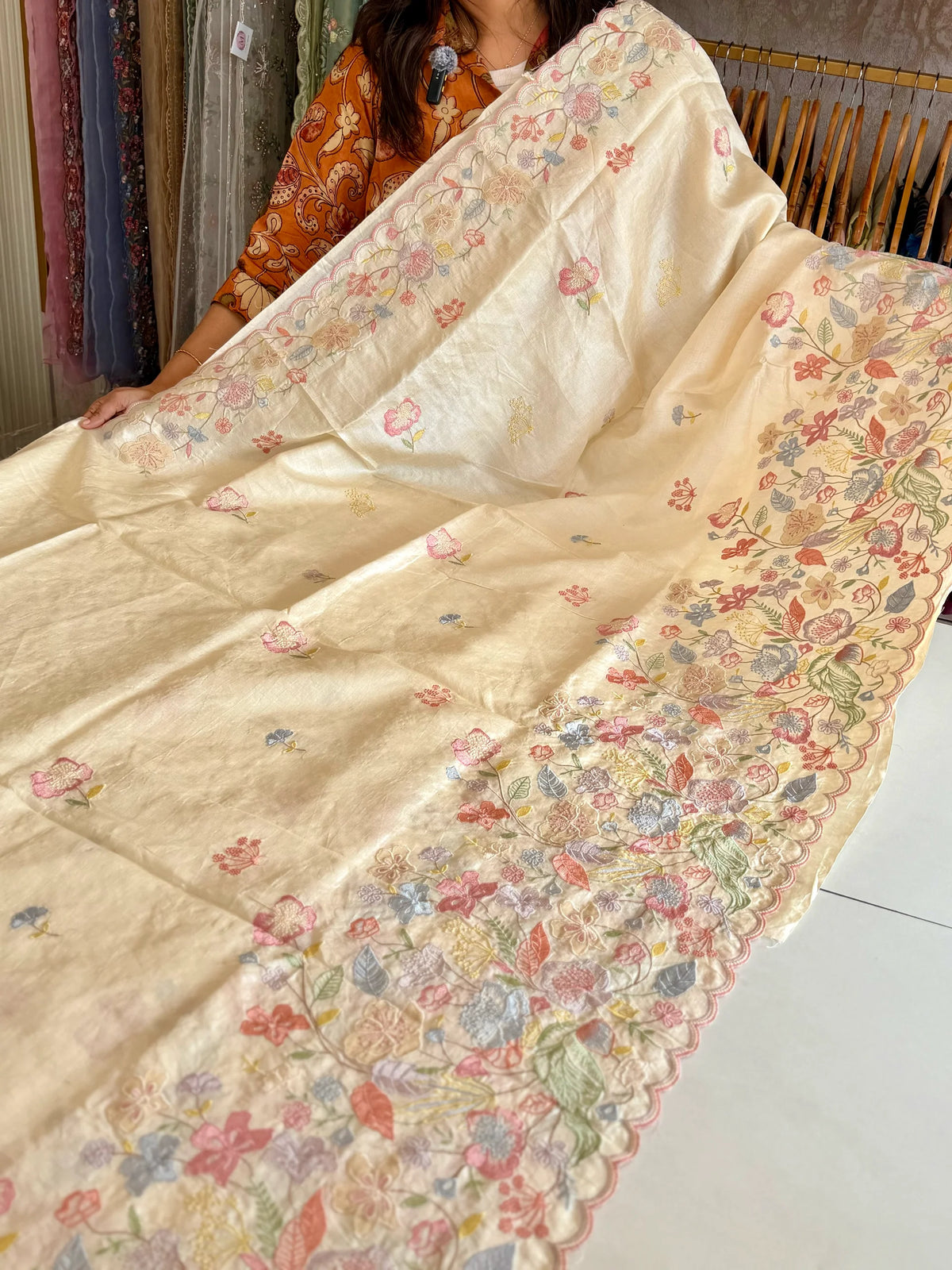 Pure Tussar Silk Saree/ CW796