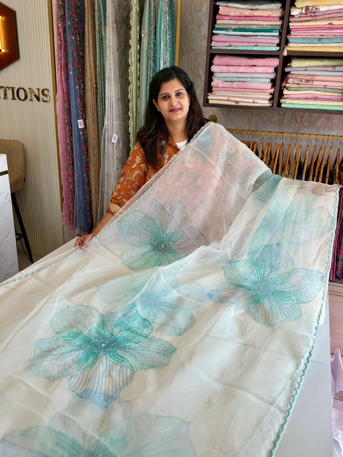 Premium Organza Saree/ CW74