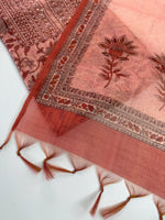 Tissue linen unstitched salwar set / C804
