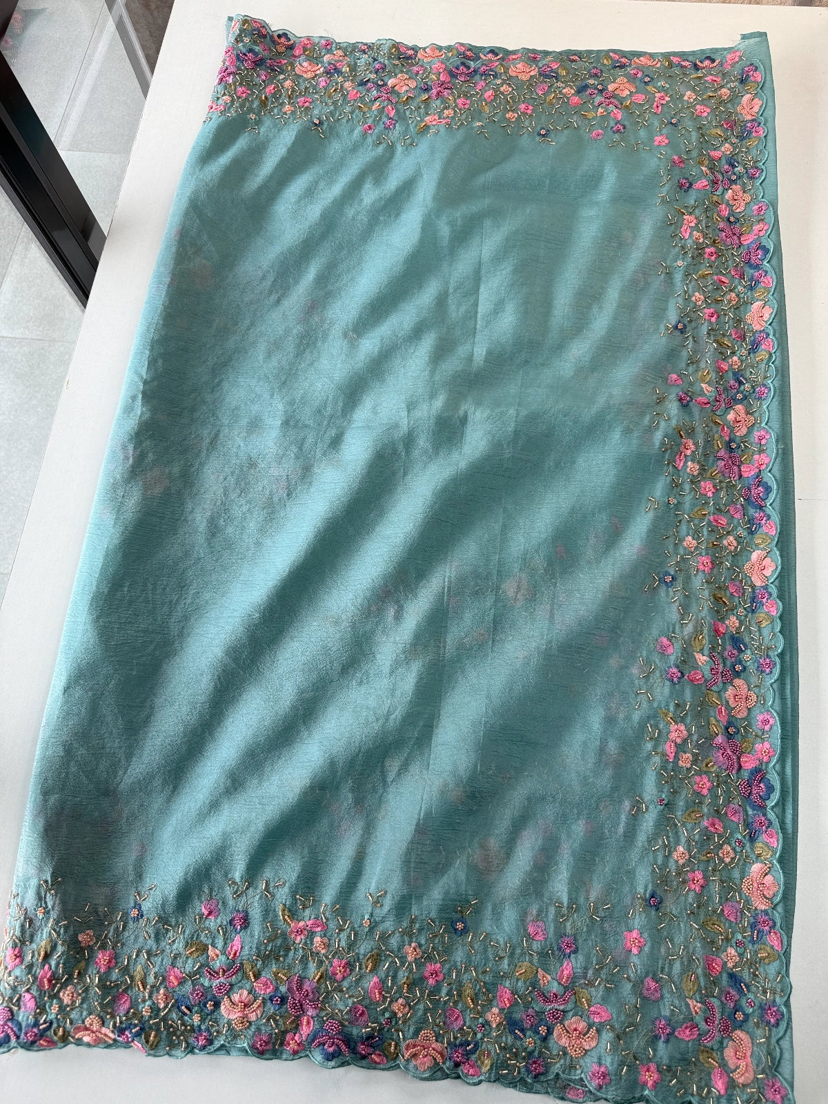 Crushed Crape Saree / 920A