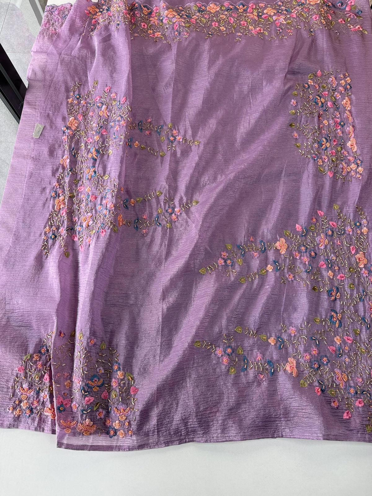 Crushed Crape Saree / 920A