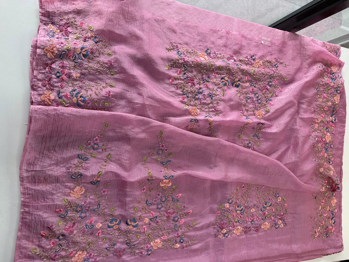 Crushed Crape Saree / 920A