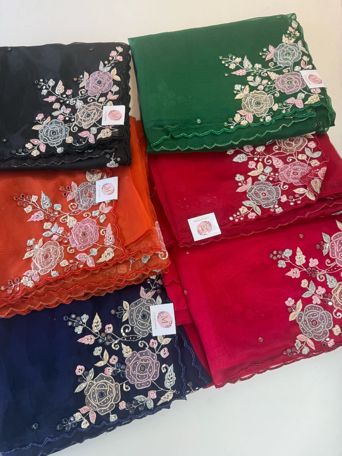 Glass Organza Saree/ SA007