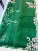 Glass Organza Saree/ SA007