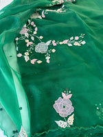 Glass Organza Saree/ SA007