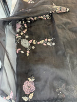 Glass Organza Saree/ SA007