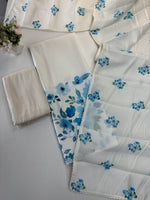 Unstitched salwar set in slub cotton / 314A
