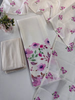 Unstitched salwar set in slub cotton / 314A