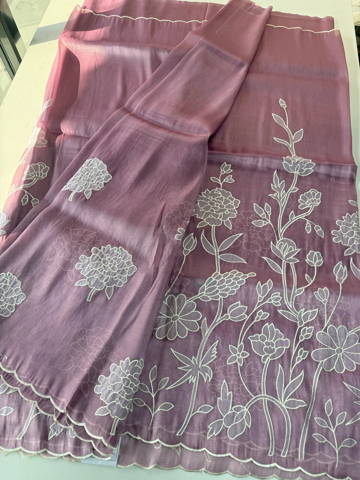 Tissue organza Saree/ RKF03
