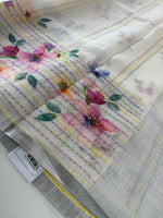 Linen cotton Saree/ LKE25