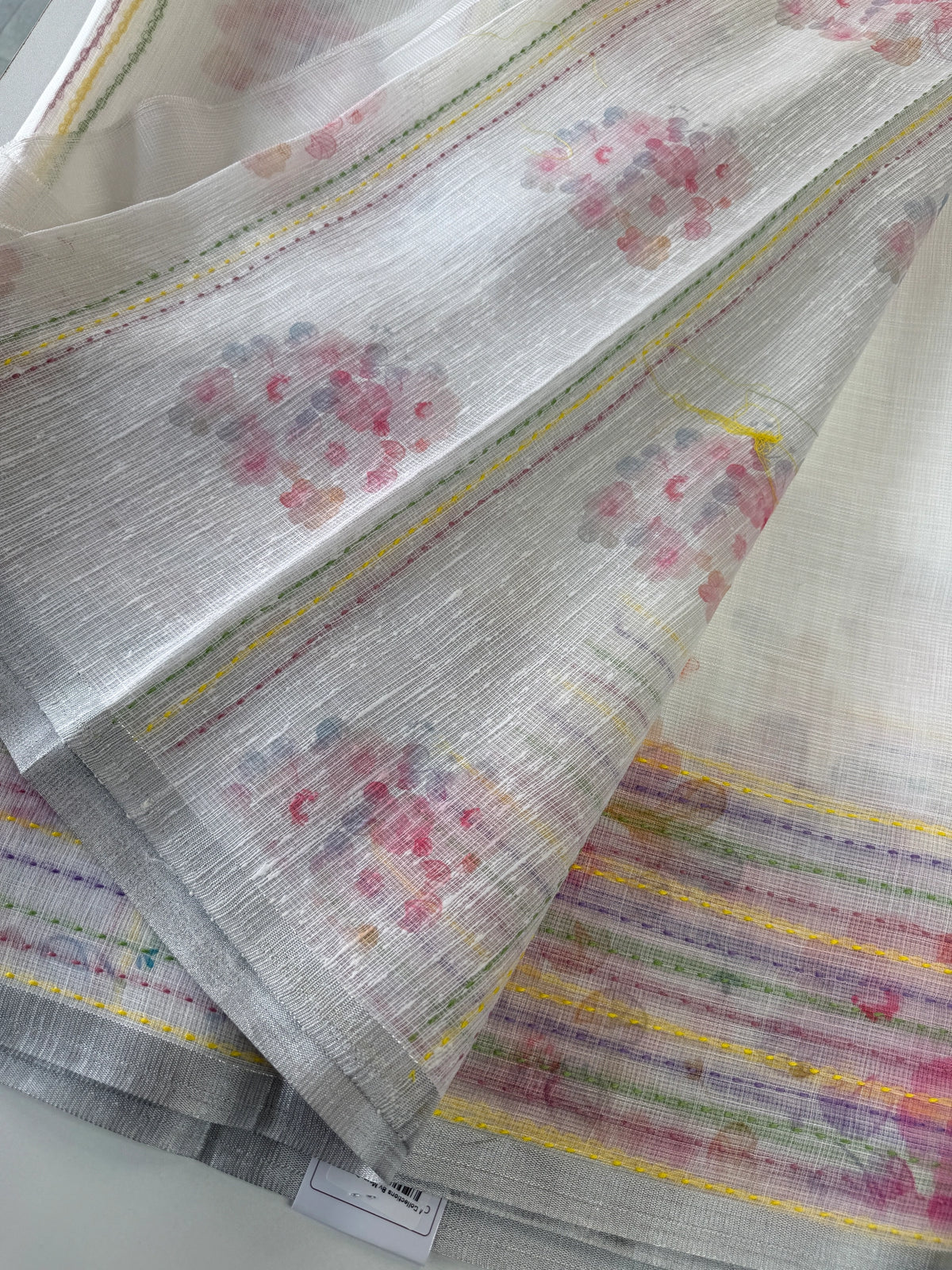Linen cotton Saree/ LKE25