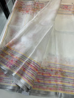 Linen cotton Saree/ LKE25