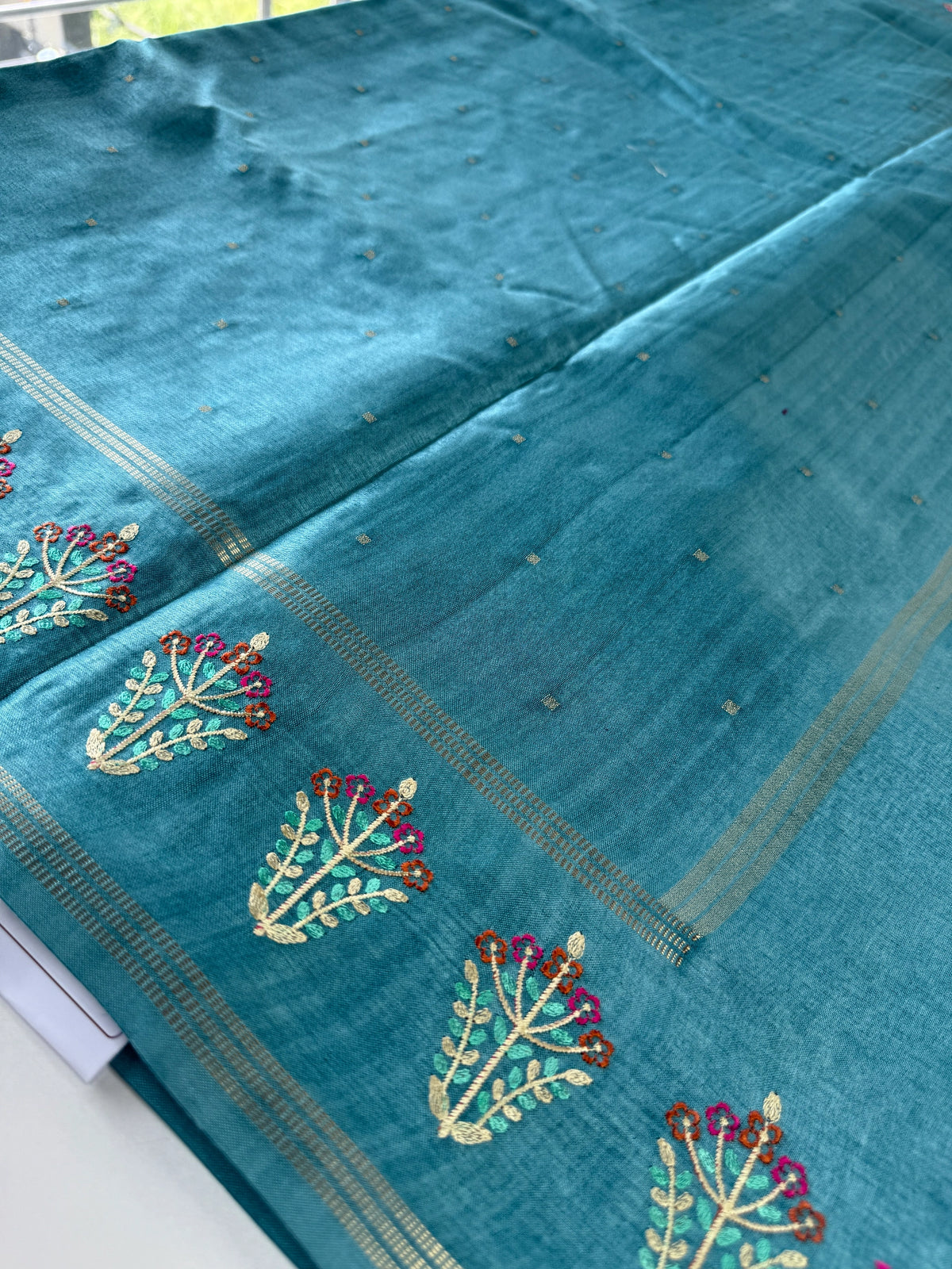 Soft semi Tussar saree/ D295