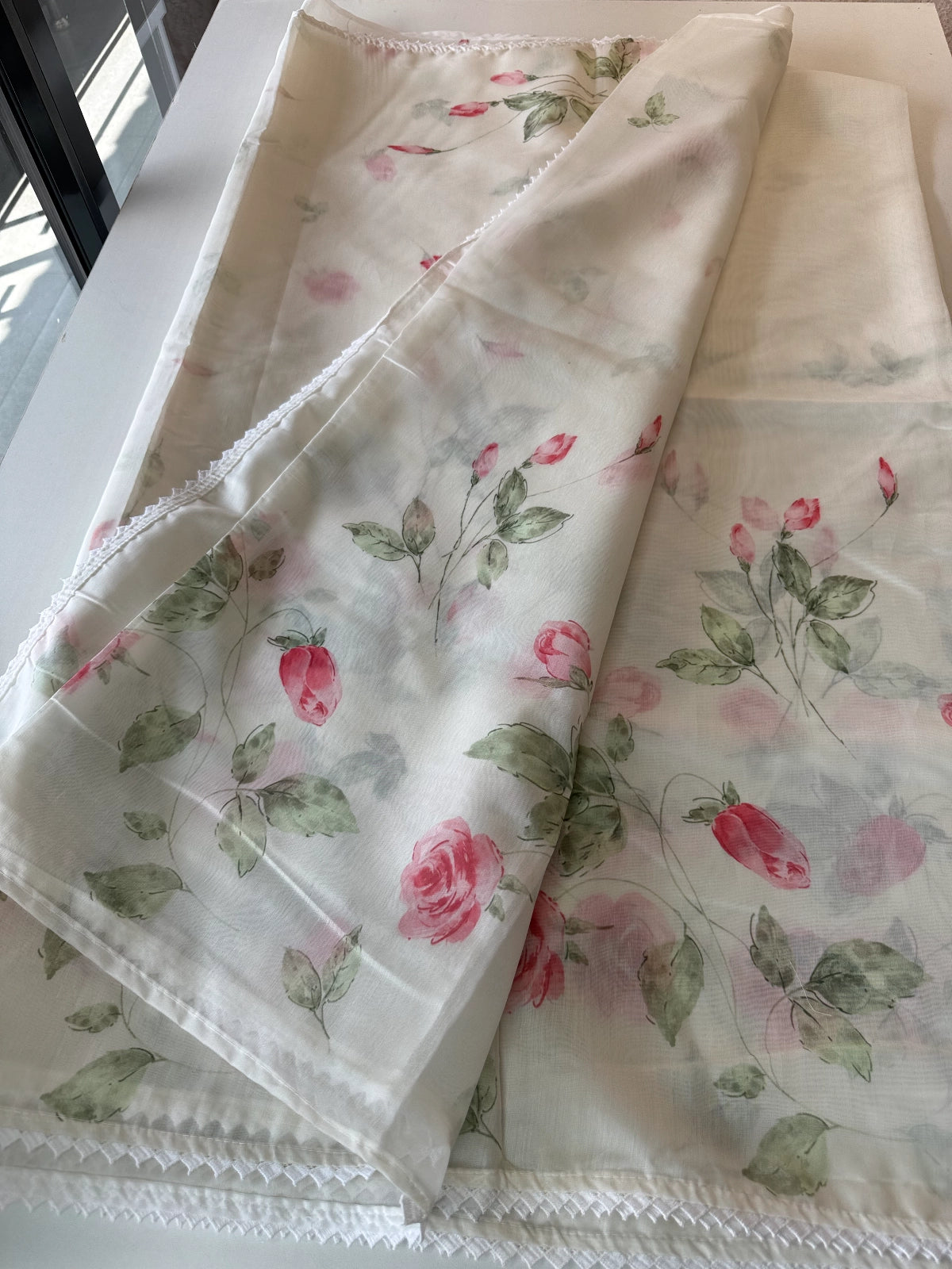 Chanderi organza blended saree / 88AA