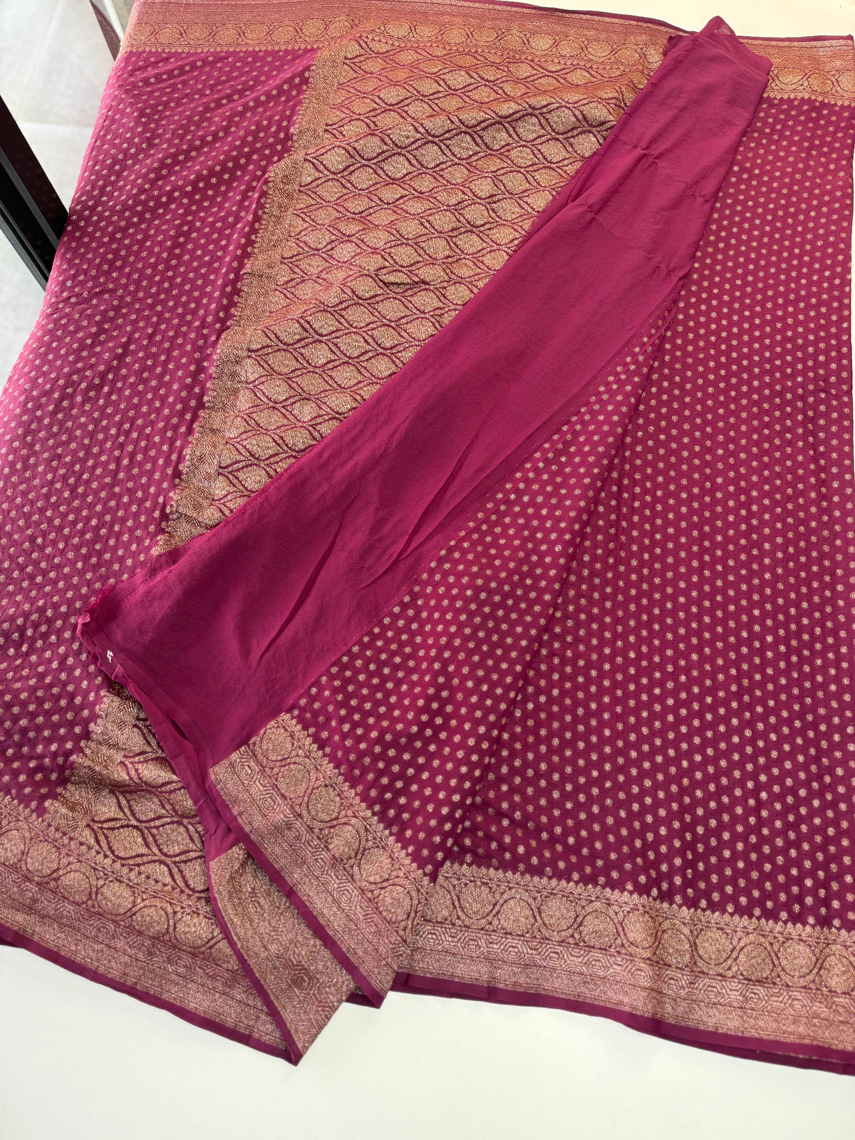 Georgette Banarasi Saree/ 11MC