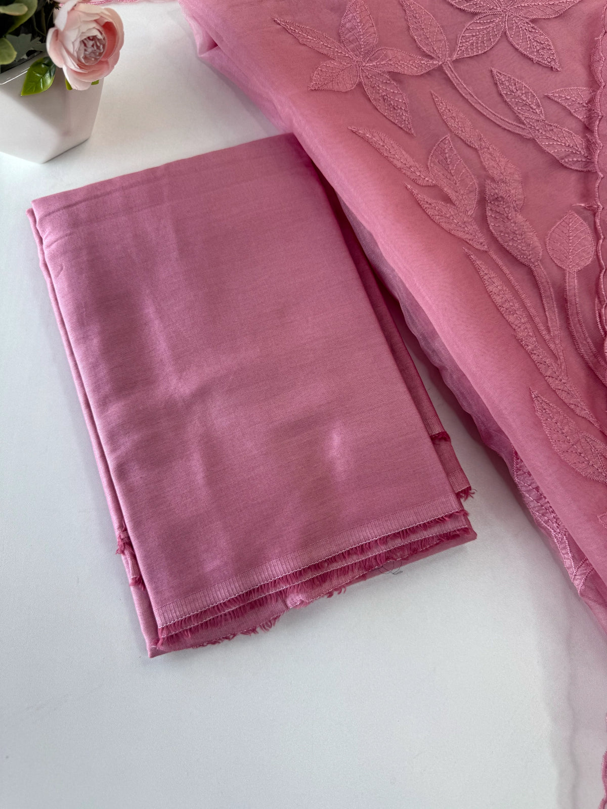 Unstitched salwar set organza/ US1279