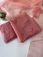 Unstitched salwar set organza/ US1279