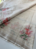 Premium Handloom kora silk Saree/ RE3769