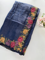 Crushed Organza Saree/ 218E
