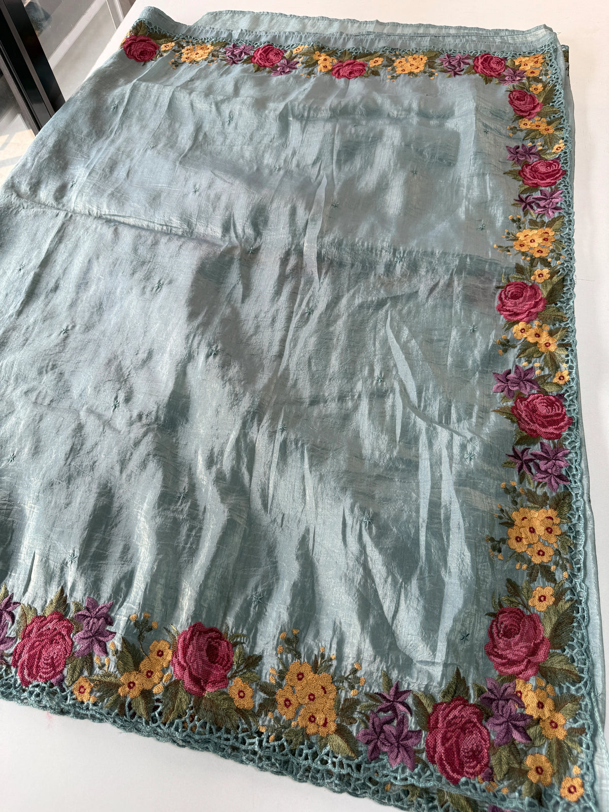 Crushed Organza Saree/ 218E
