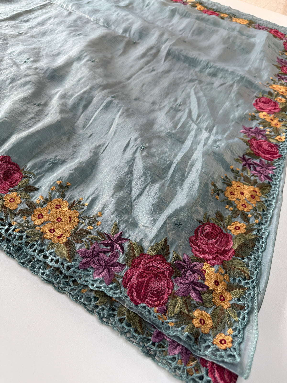 Crushed Organza Saree/ 218E