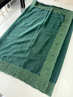 Georgette saree Bottle Green/ CW045