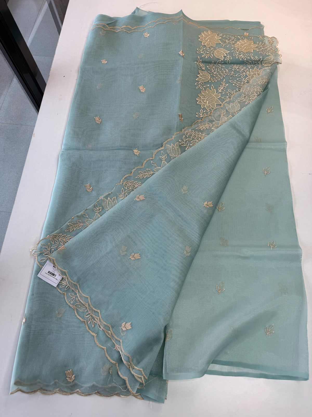Chanderi Tissue Blend saree design 3/ RF54