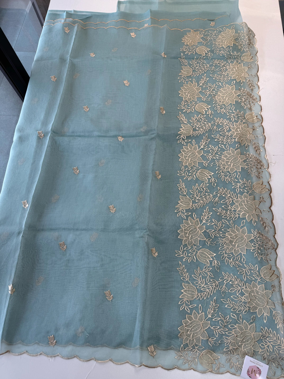 Chanderi Tissue Blend saree design 3/ RF54