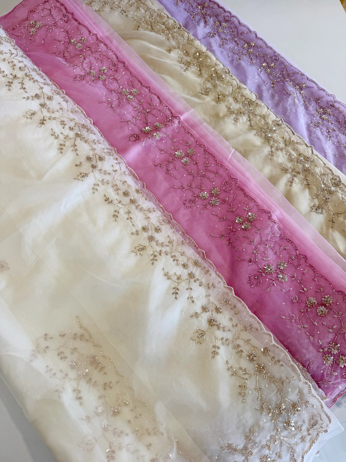 Soft organza party wear Saree/ HW115