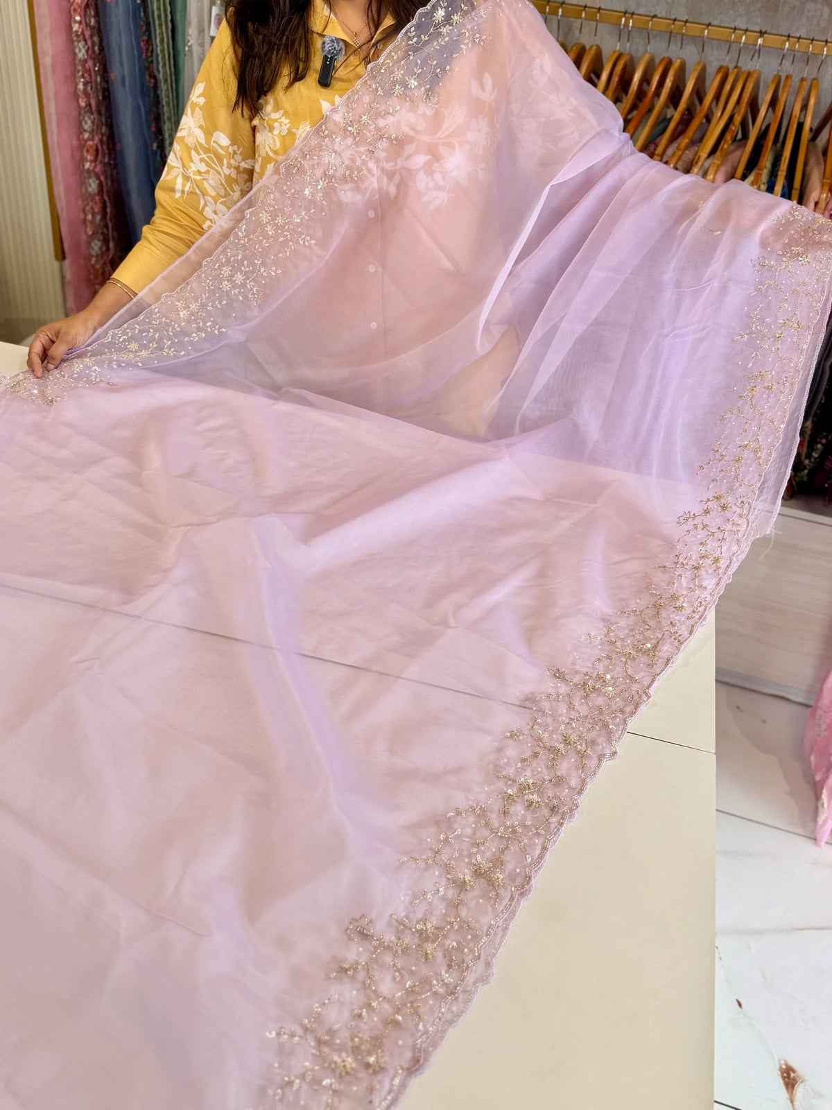 Soft organza party wear Saree/ HW115