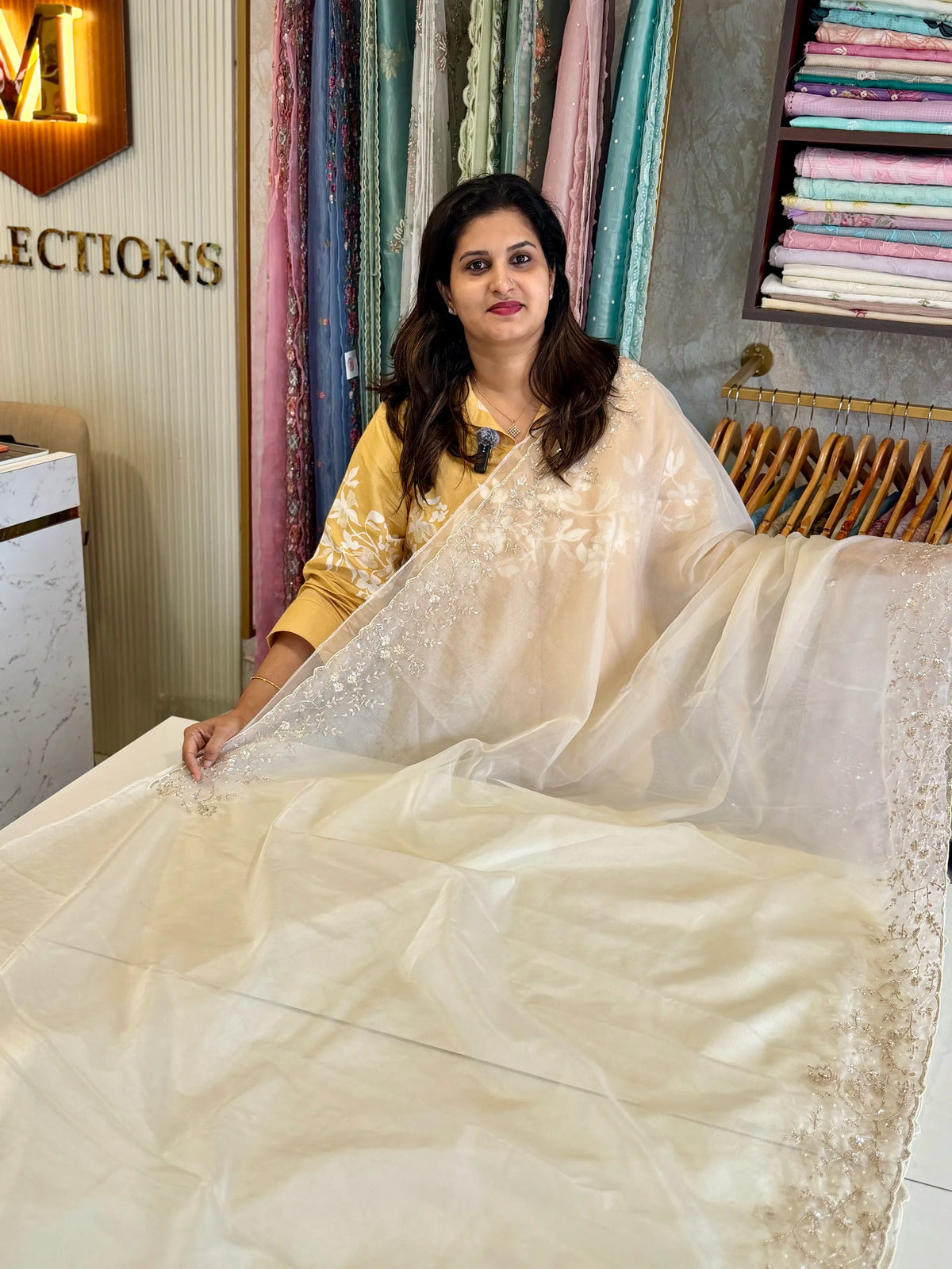 Soft organza party wear Saree/ HW115
