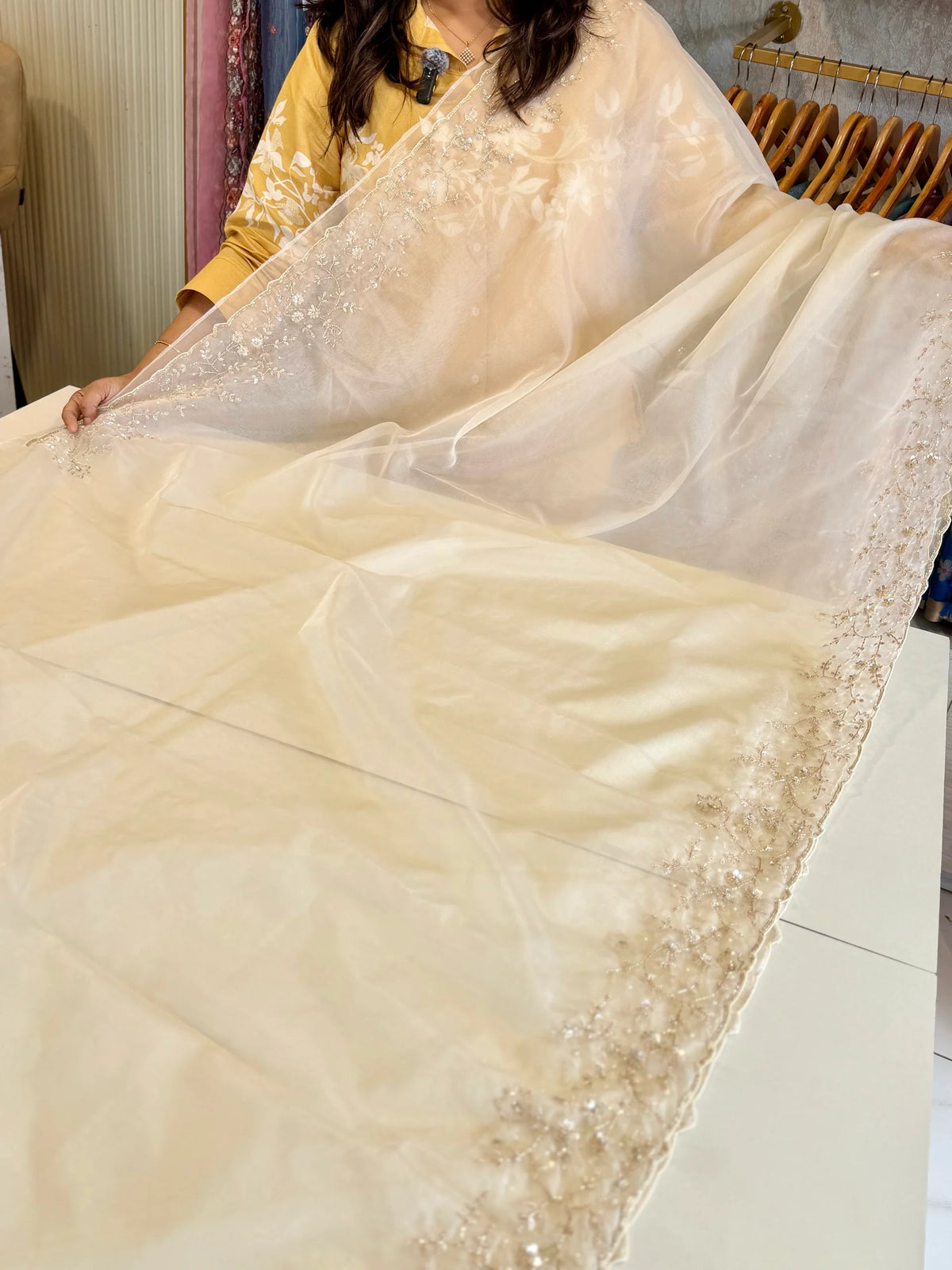 Soft organza party wear Saree/ HW115
