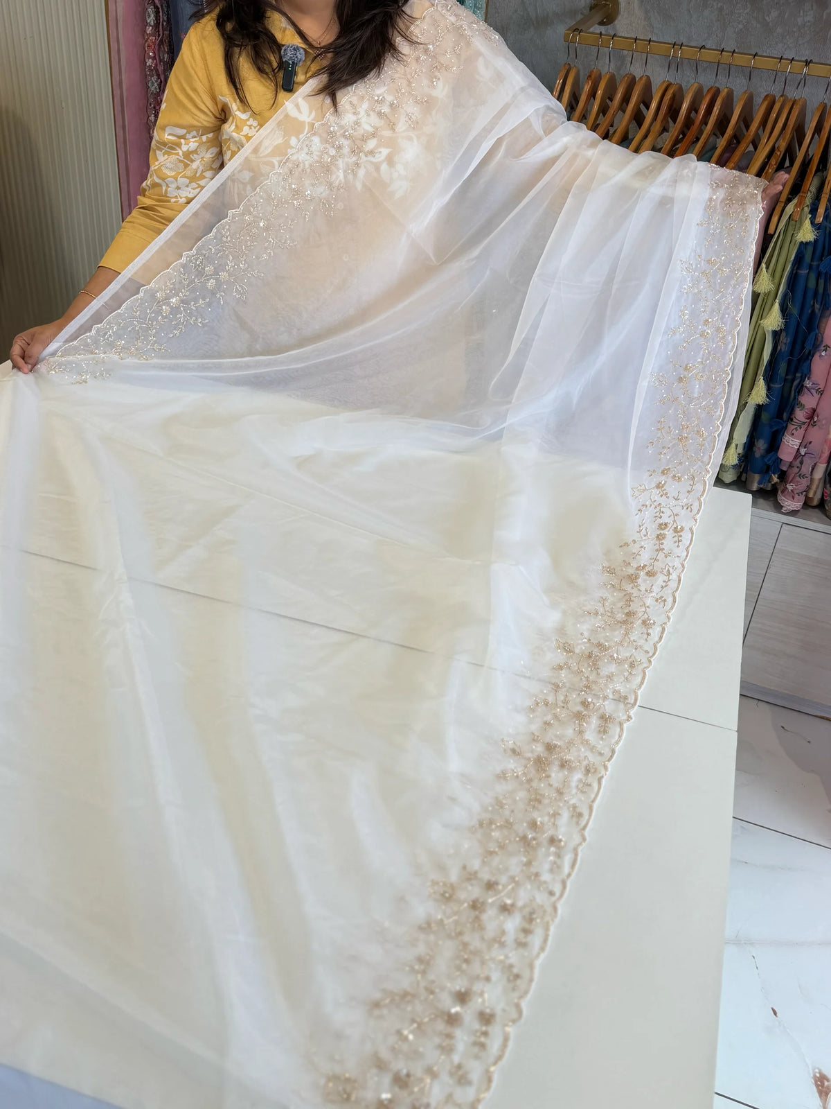 Soft organza party wear Saree/ HW115