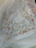 Soft Organza Saree Beige Color / BJ3167