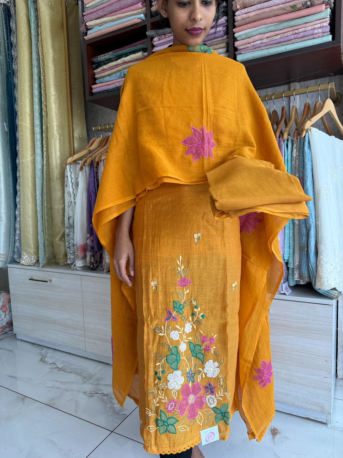 Mal Chanderi salwar set /AA4125