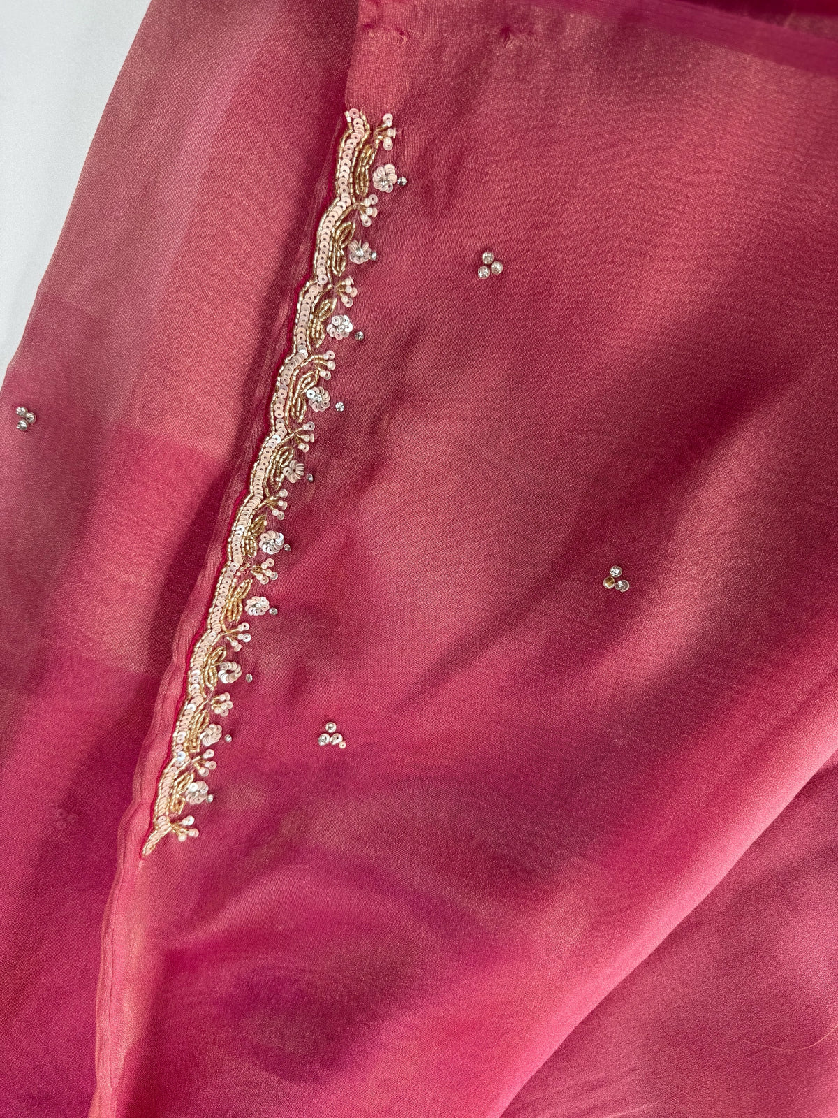 Tissue Georgette Saree/ 9116
