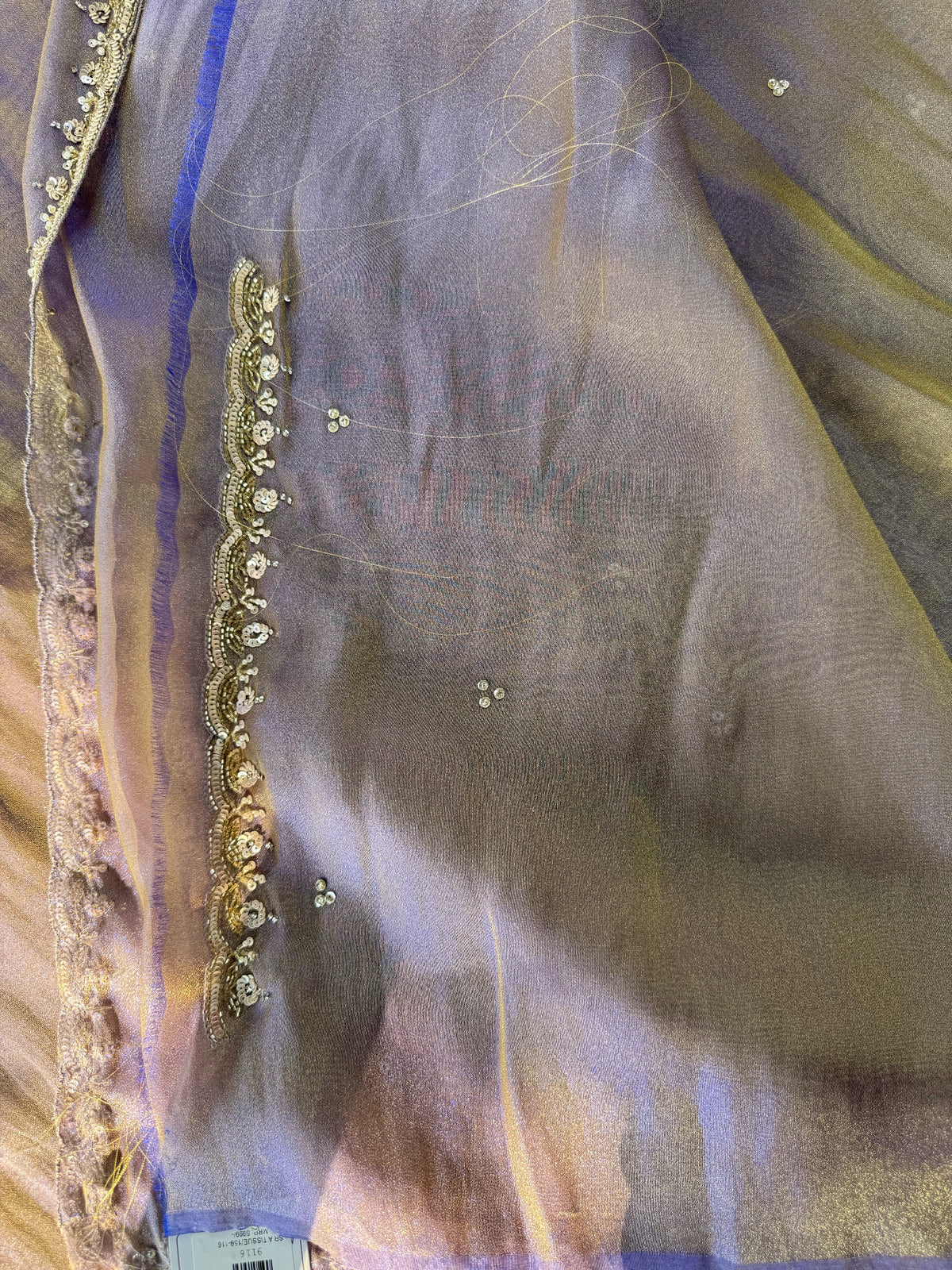 Tissue Georgette Saree/ 9116