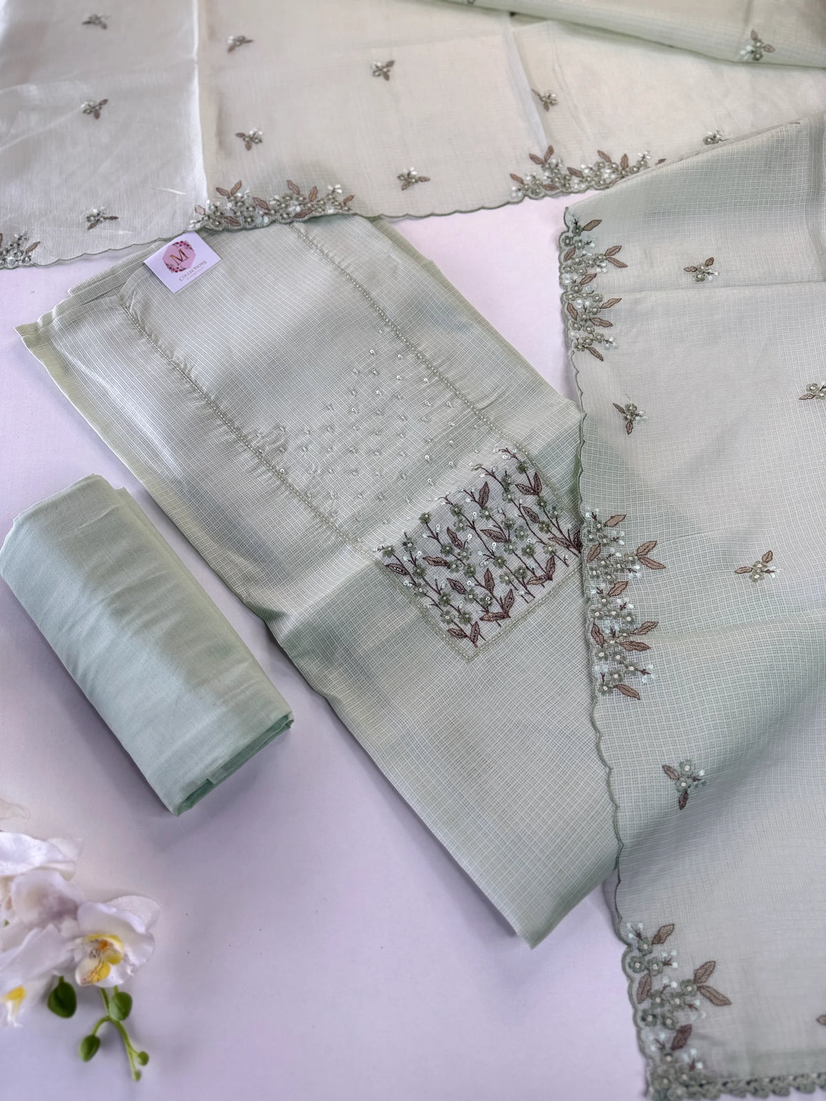 Silky Kotta unstitched salwar set / U5624