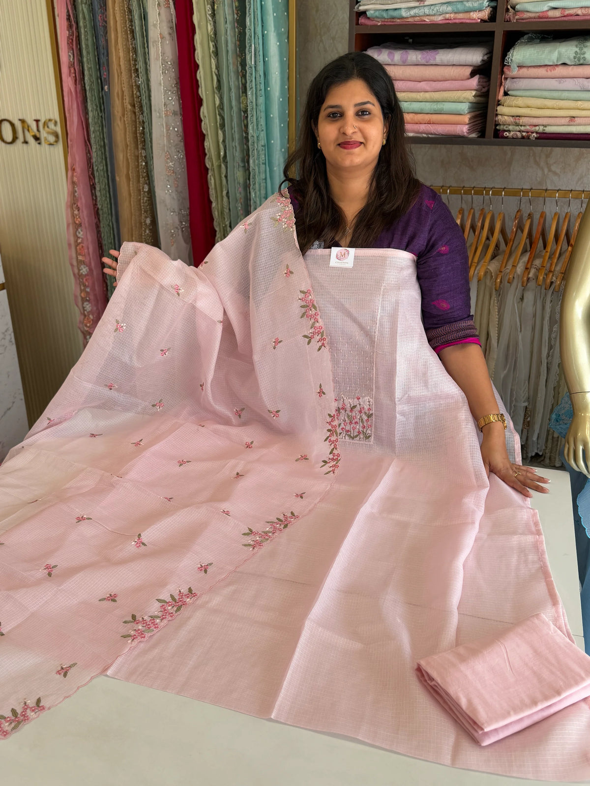 Silky Kotta unstitched salwar set / U5624