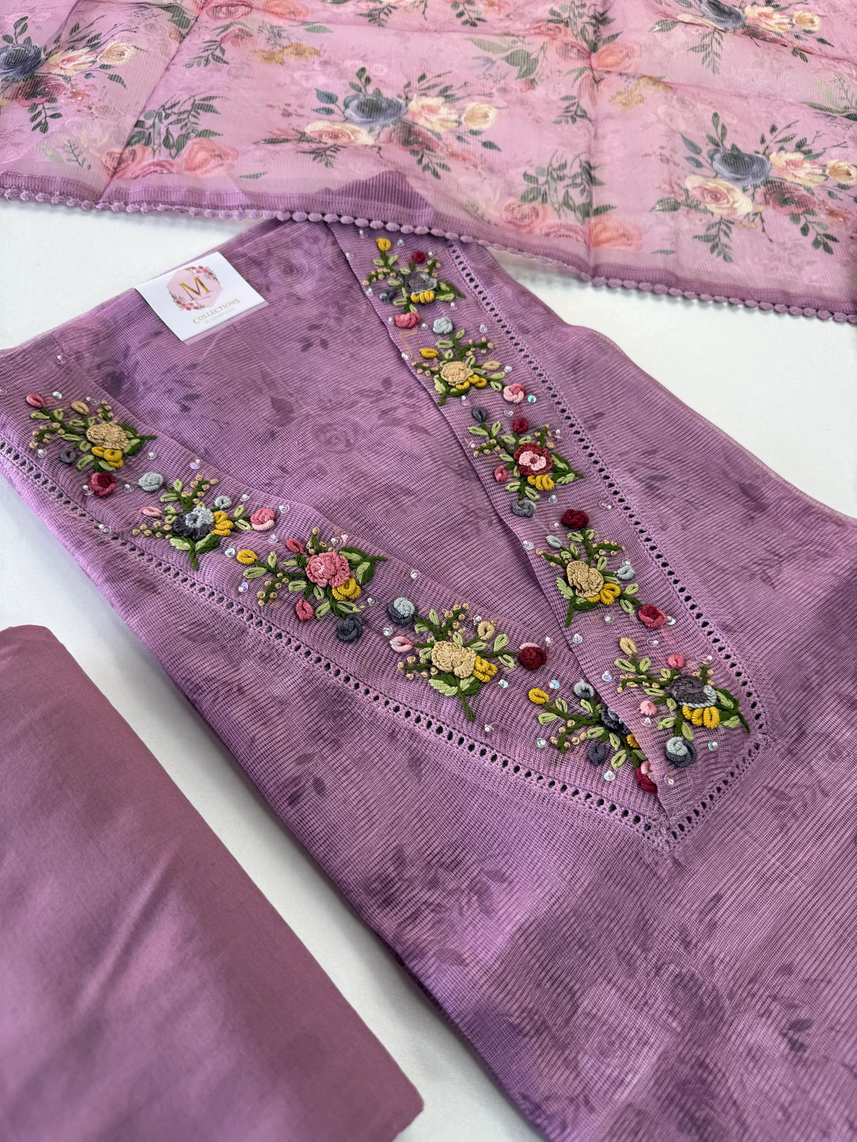 Net Kotta unstitched salwar set / U4360