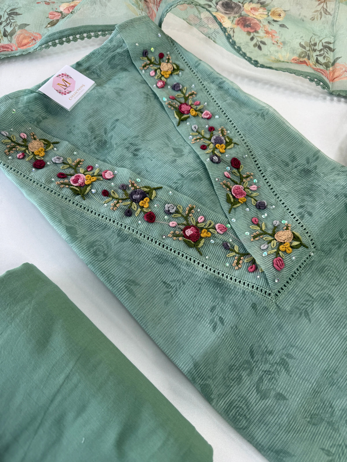 Net Kotta unstitched salwar set / U4360