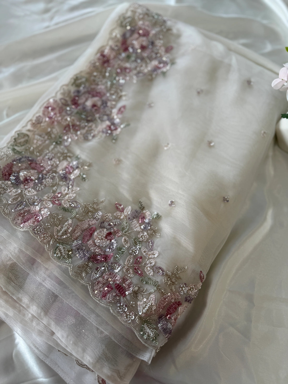 Premium Glass organza Saree/AP173