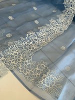 Organza unstitched salwar set / U5100