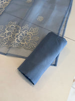 Organza unstitched salwar set / U5100