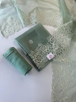 Organza unstitched salwar set / U5100