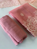 Organza unstitched salwar set / U5100