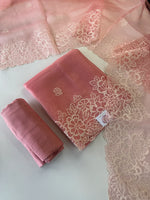 Organza unstitched salwar set / U5100