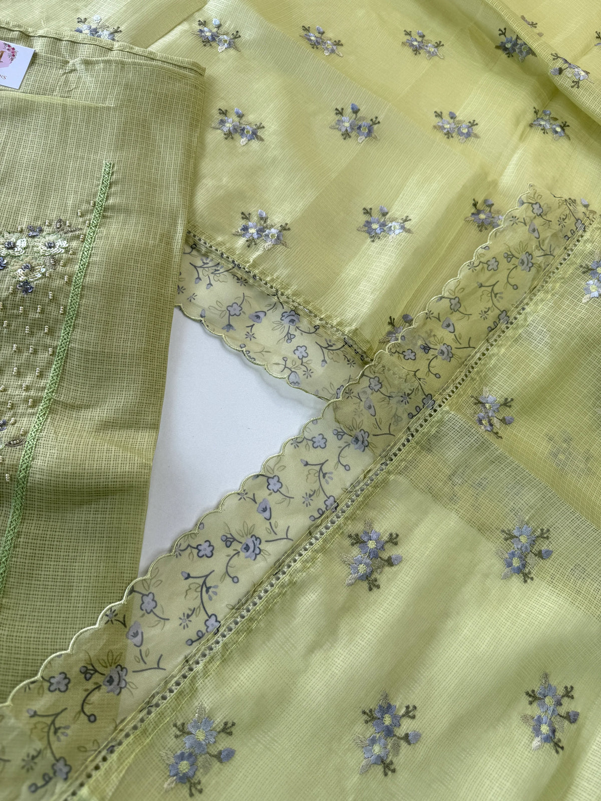 Net Kottaunstitched Salwarset/U4881